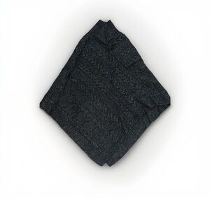 Inis Crafts Gray 100% Merino Wool Poncho Made in Ireland M/L